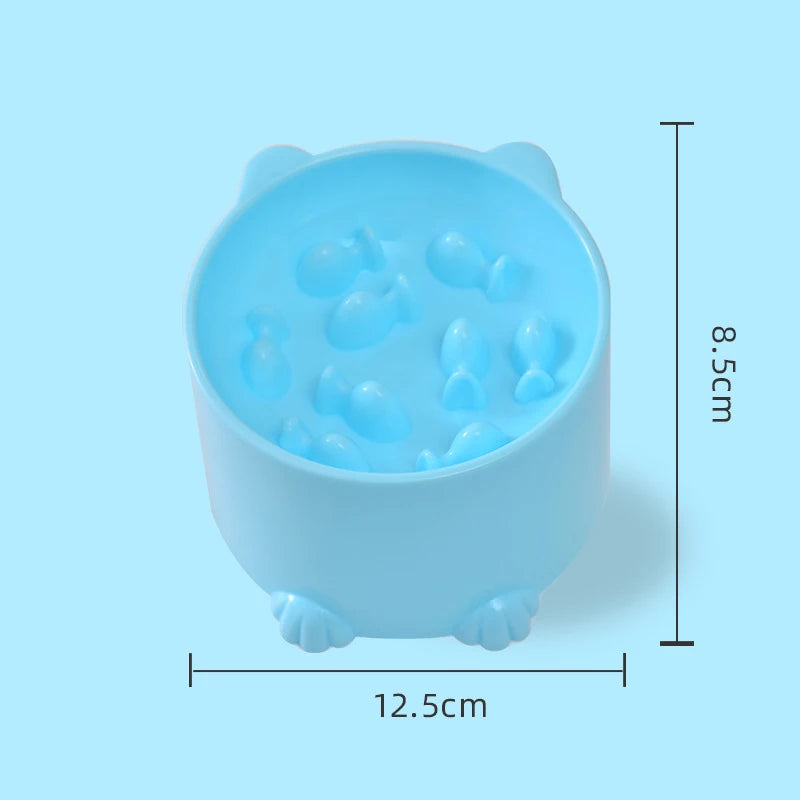 Cat And Dog Slow Feeder Bowl With Anti Choking Design