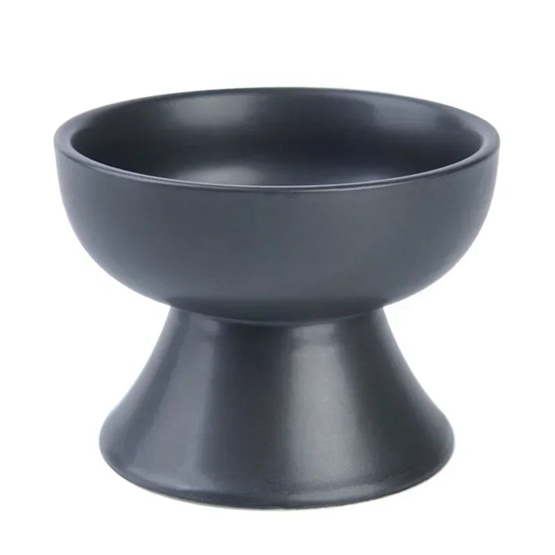 High-concerned Cat Anti Vomiting Elevated Ceramic Food Bowl