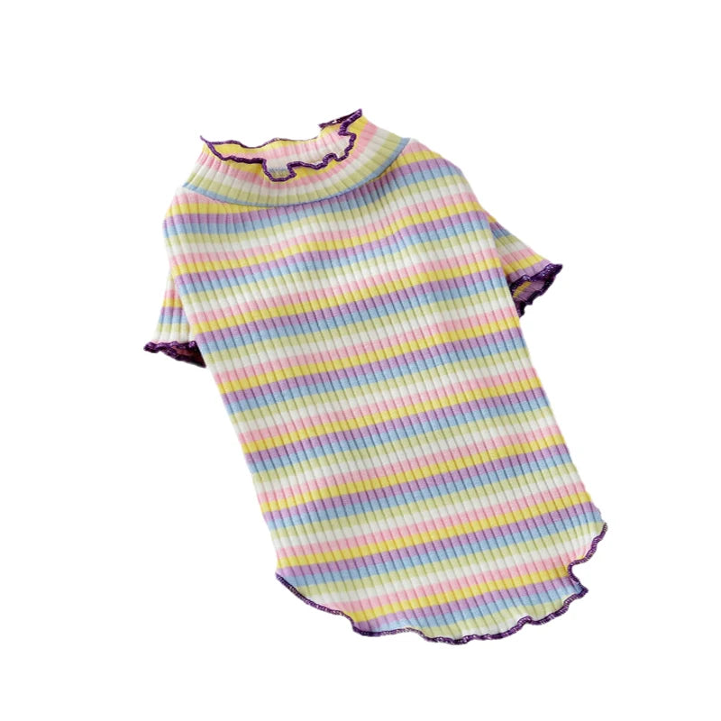 Striped Sphynx Cat Vest Shirt Cotton Pet Clothing for Cats
