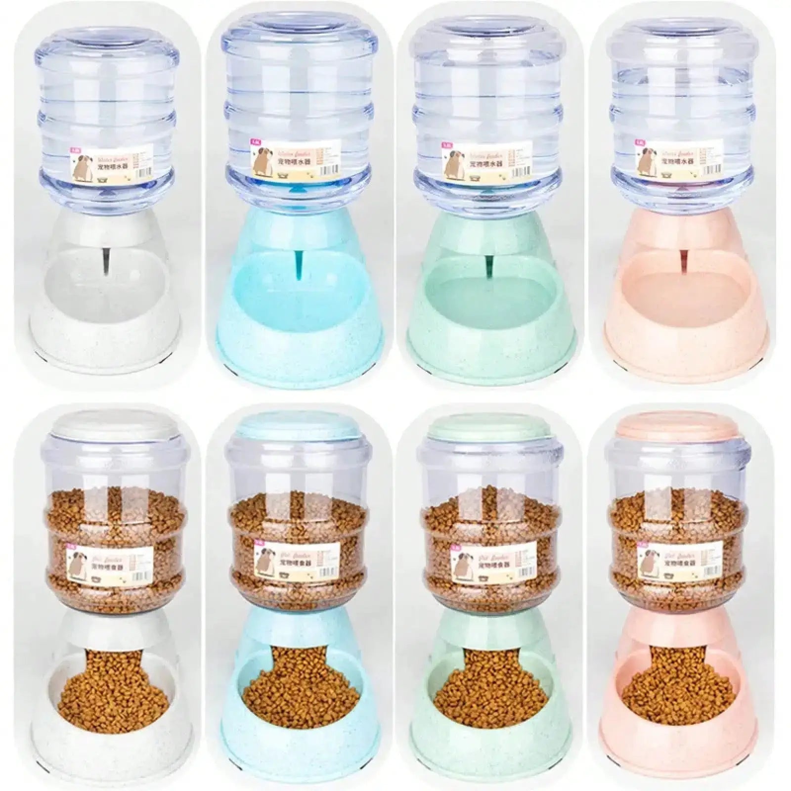 Large Capacity Pet Feeder Bowls Small Dog Food Bowl Automatic Water Dispenser Cat Bowls Pets Feeding Bowls Drink Water Bowl by Furtastic Pet Essentials