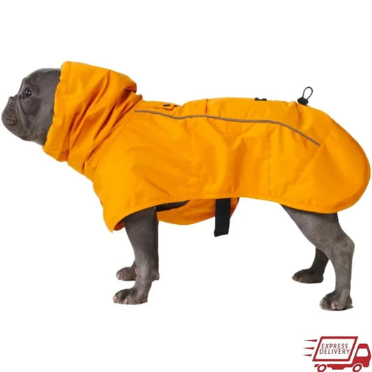 XMSJ Waterproof Windproof Dog Raincoat Full Body Jacket