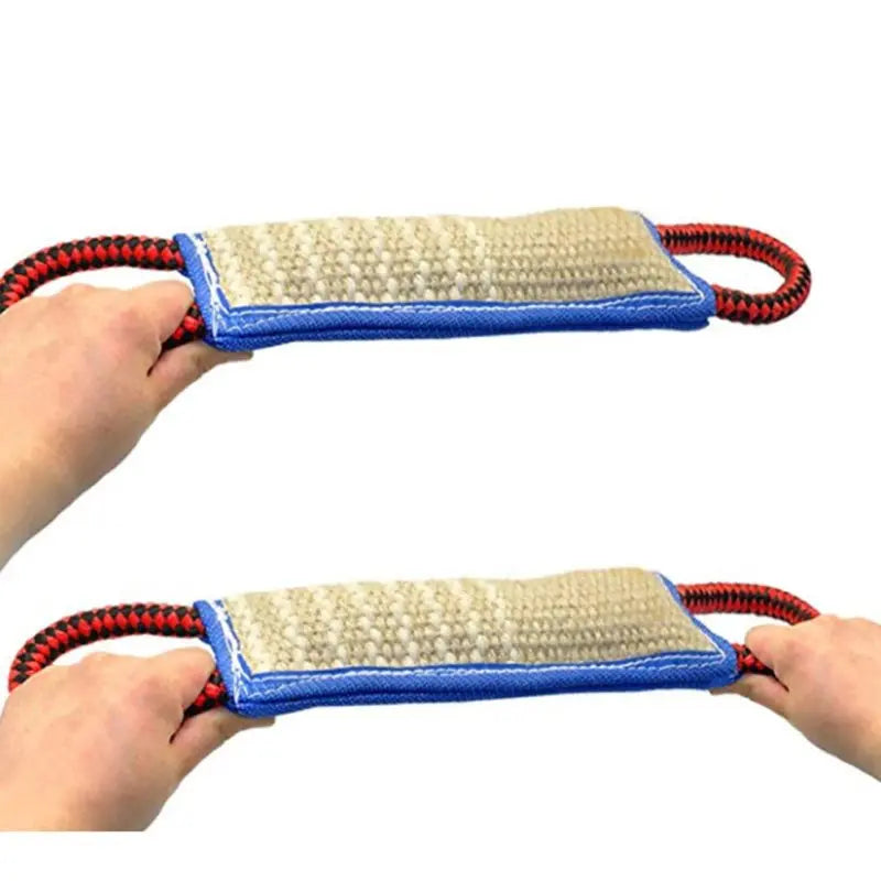 Dog Teether Chew Toy Jute Bite Pillow For Puppy Training