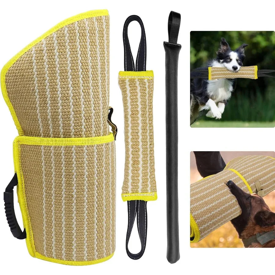 Dog Bite Training Set With Sleeve Pillow Tug Toy Equipment