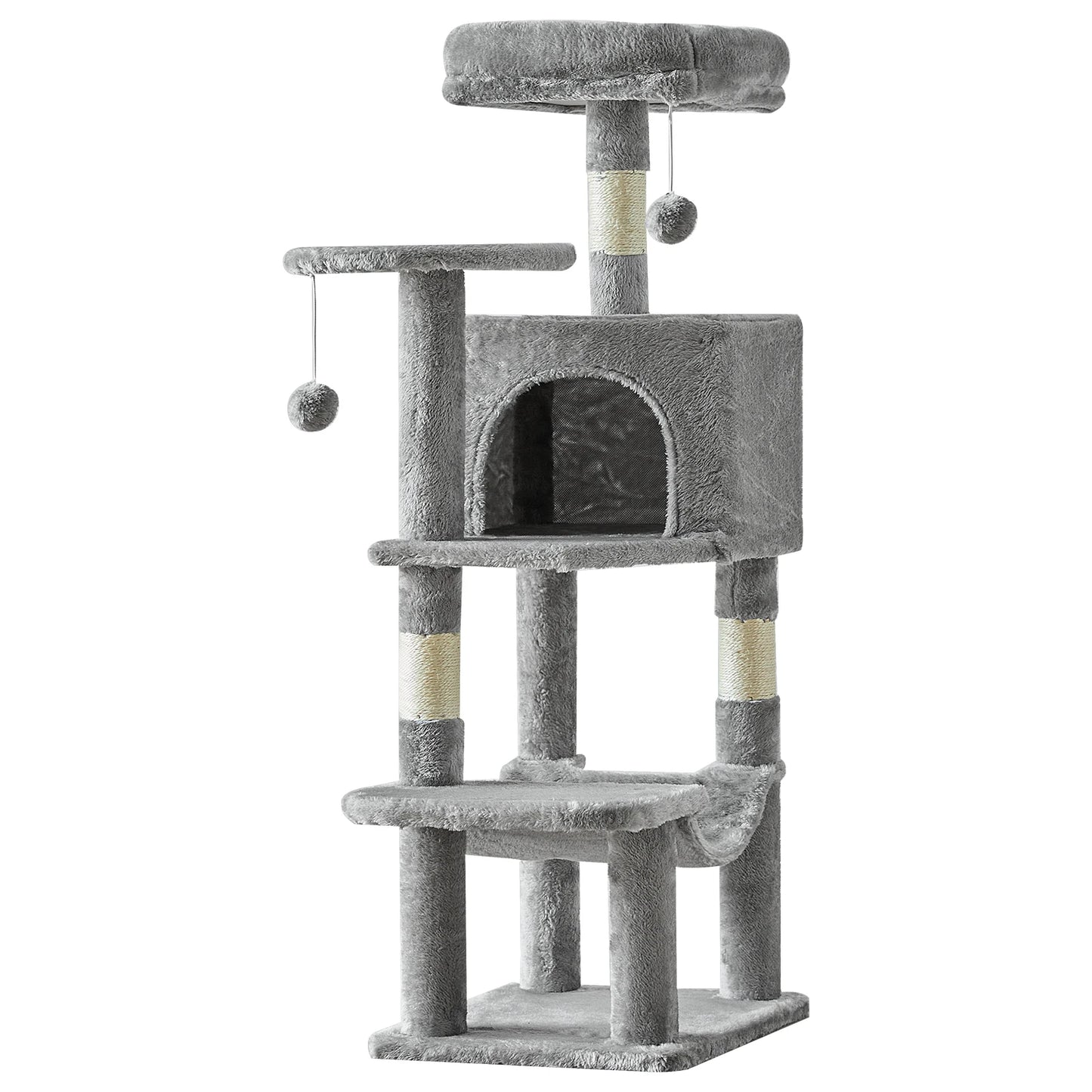 JHK Four Level Multi Cat Climbing Cat Tree Tower Sisal