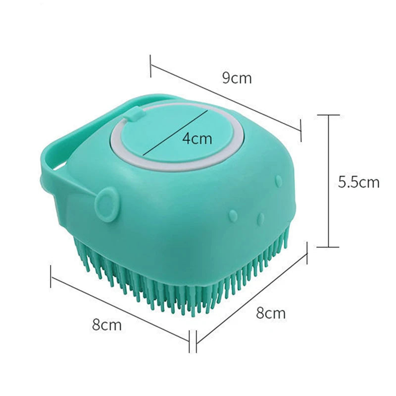 Silicone Dog Bath Massage Gloves For Pet Grooming And Shampooing