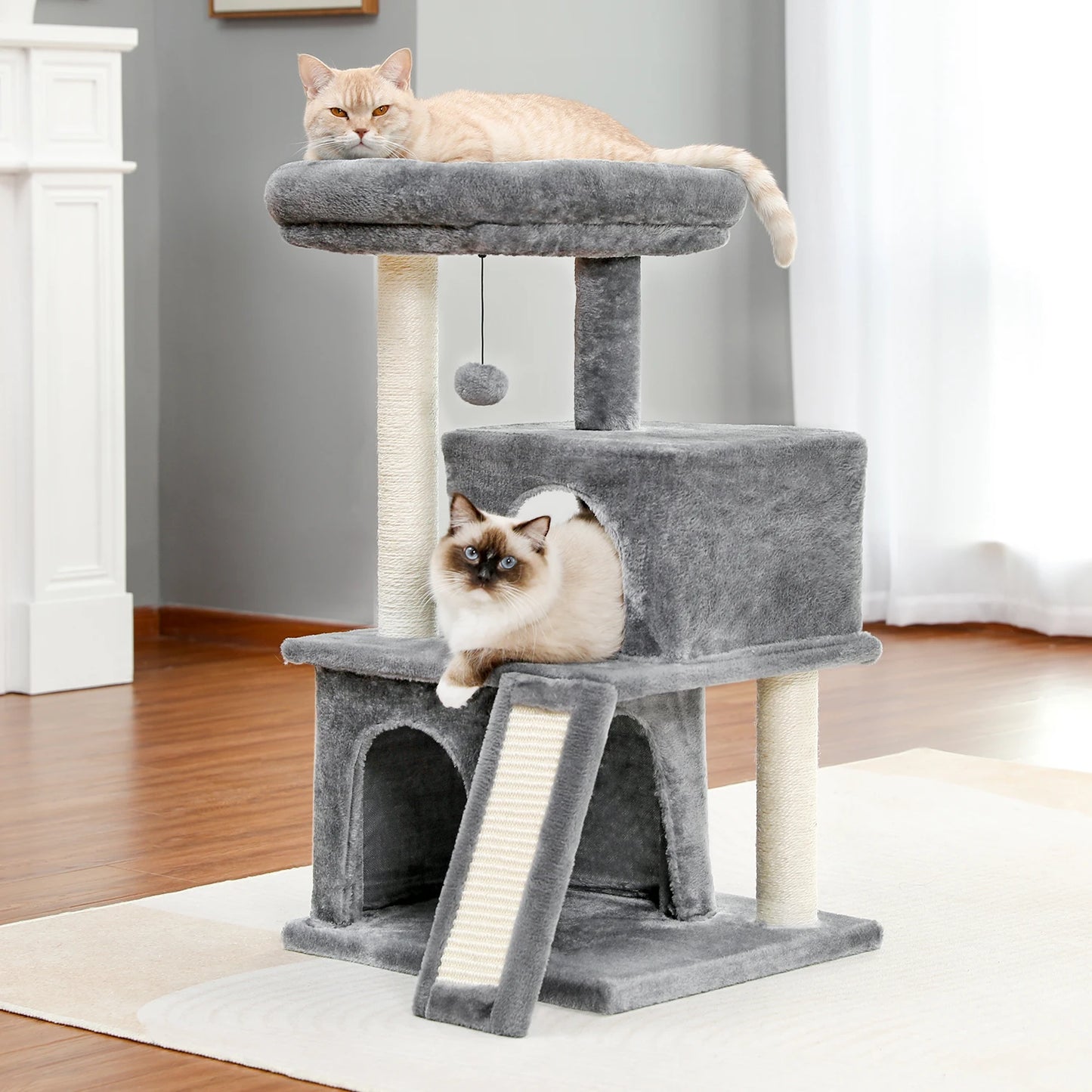 PAWZ Road Large Cat Tree Indoor Multi Level Tower Condos