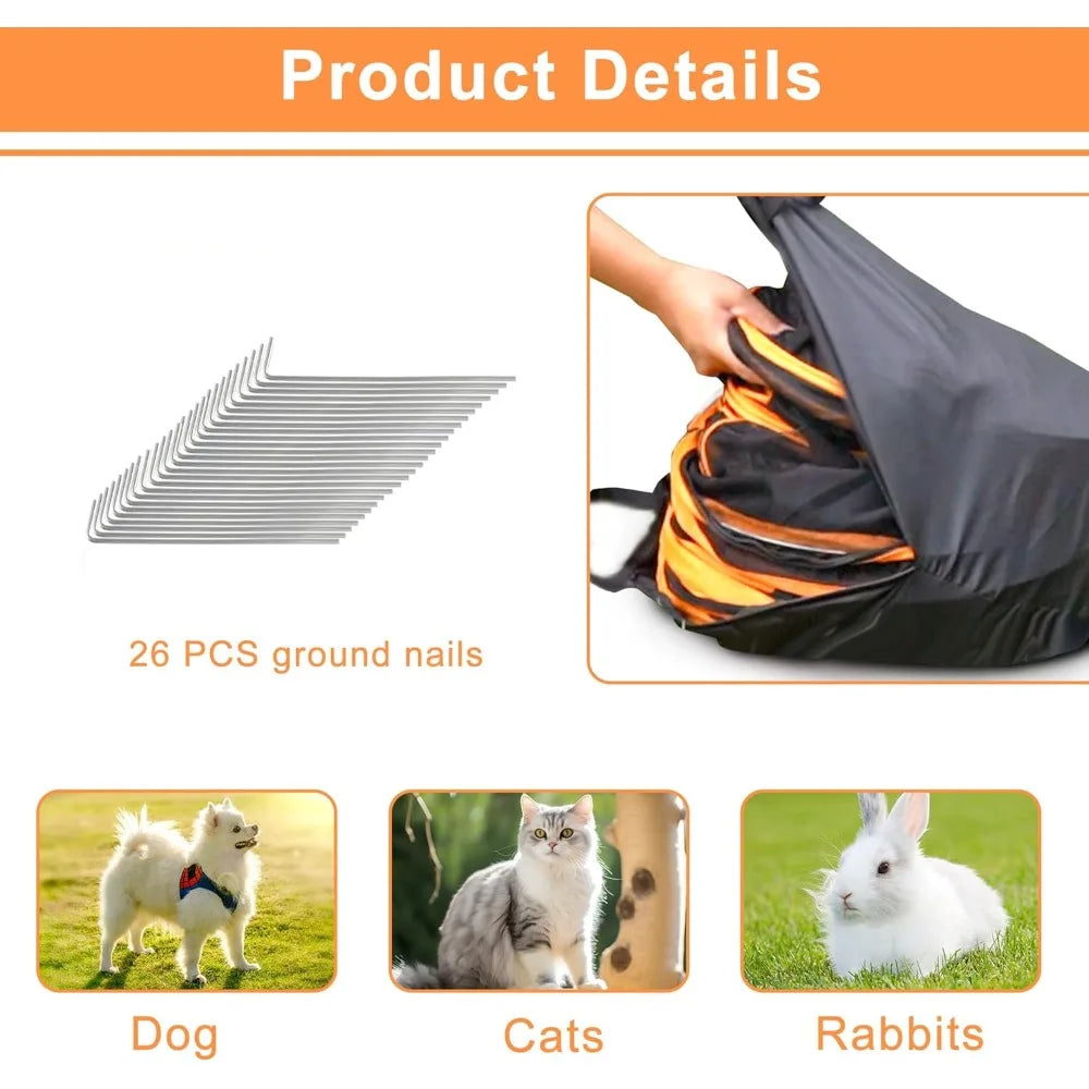 Outdoor Cat Enclosure Foldable Pop Up Mesh Playpen