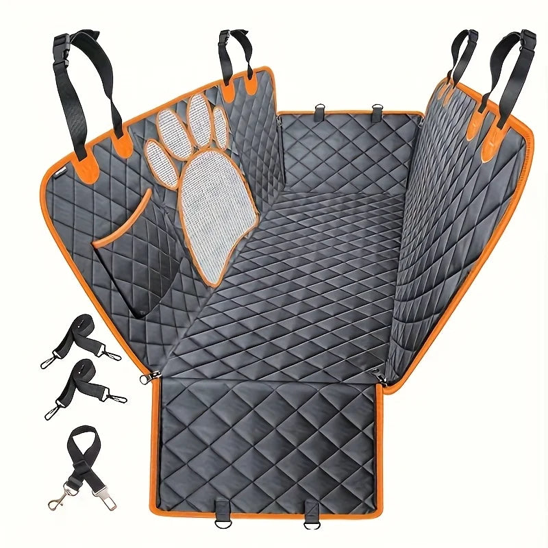 NONECN Dog Seat Cover Hammock Rear Waterproof Durable For Cars