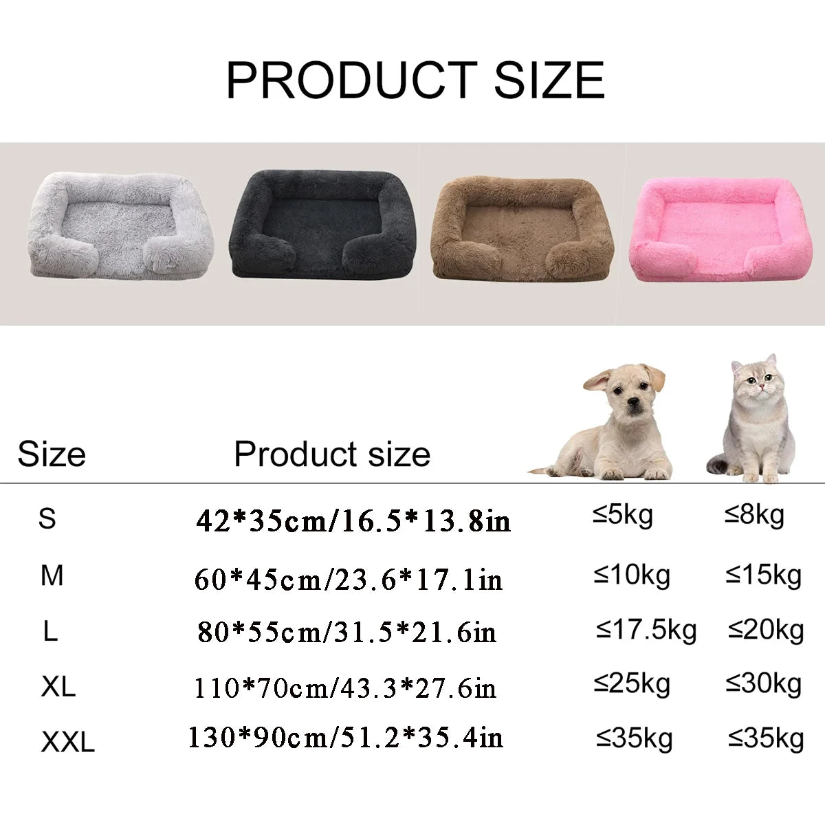 Plush Dog Bed Winter Thickened Pad Sofa With Removable Mat