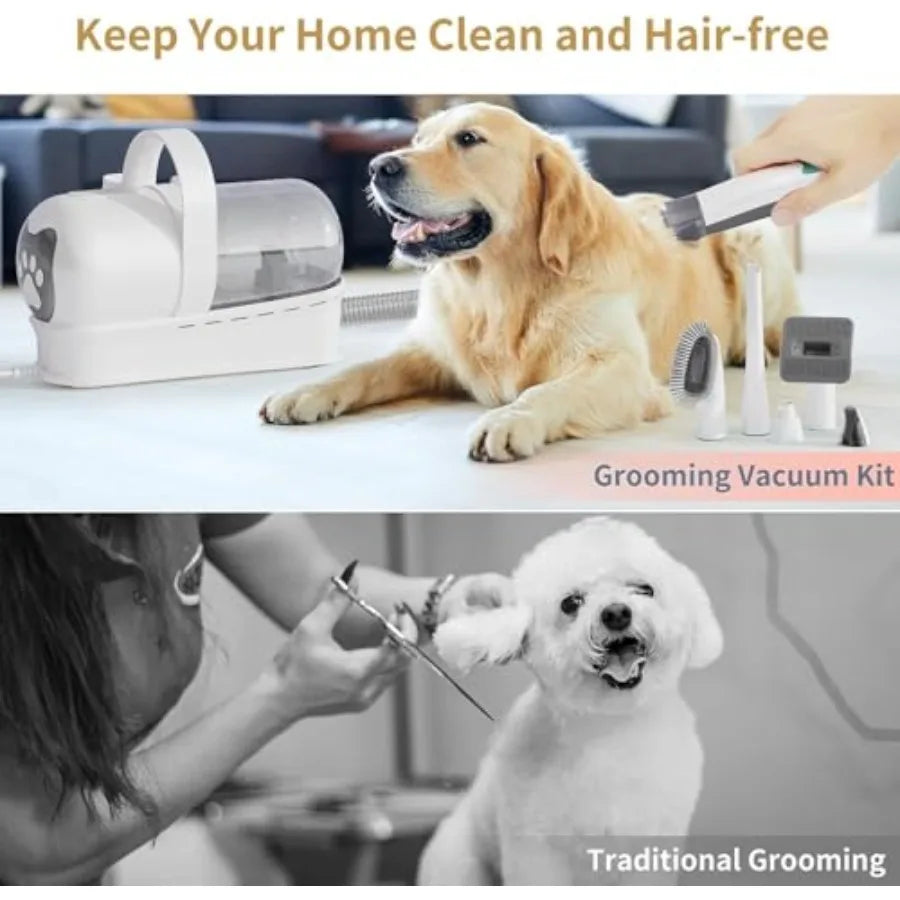 MDNG Dog Grooming Kit 6in1 Vacuum With Adjustable Suction