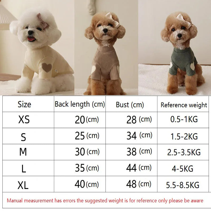 Adorable Love Bear Teddy Pet Hoodie For Cats And Dogs