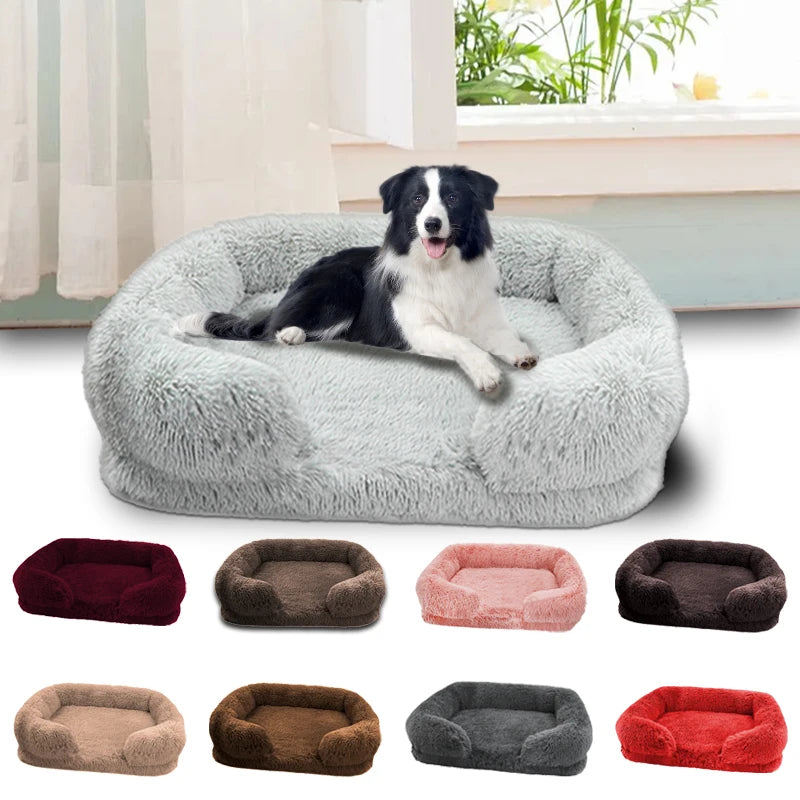 NONECN Thickened Orthopedic Dog Bed For Large Dogs With Plush Washable Cover