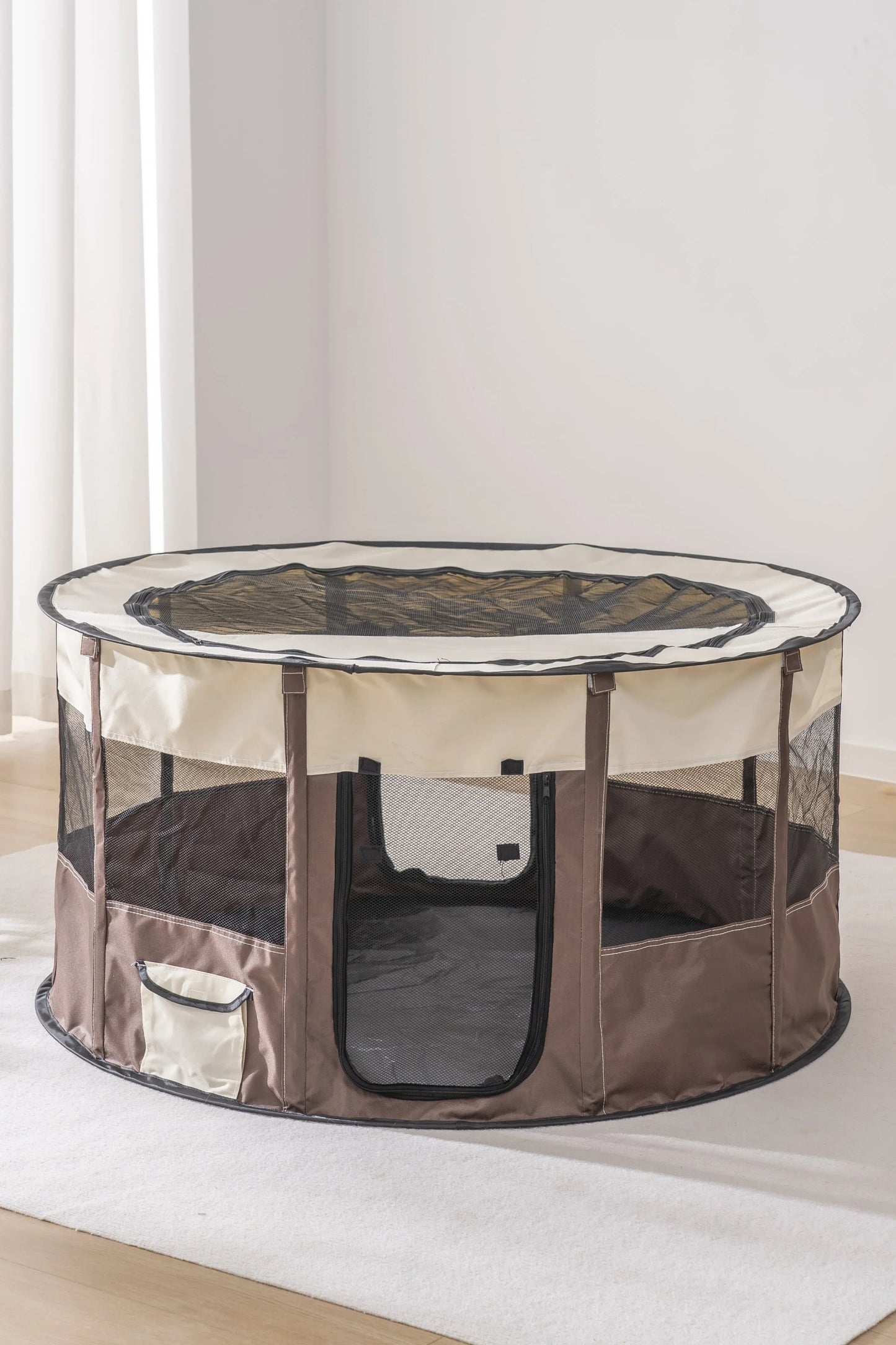 Foldable Mesh Ventilated Circular Cat Nest for Cats and Dogs