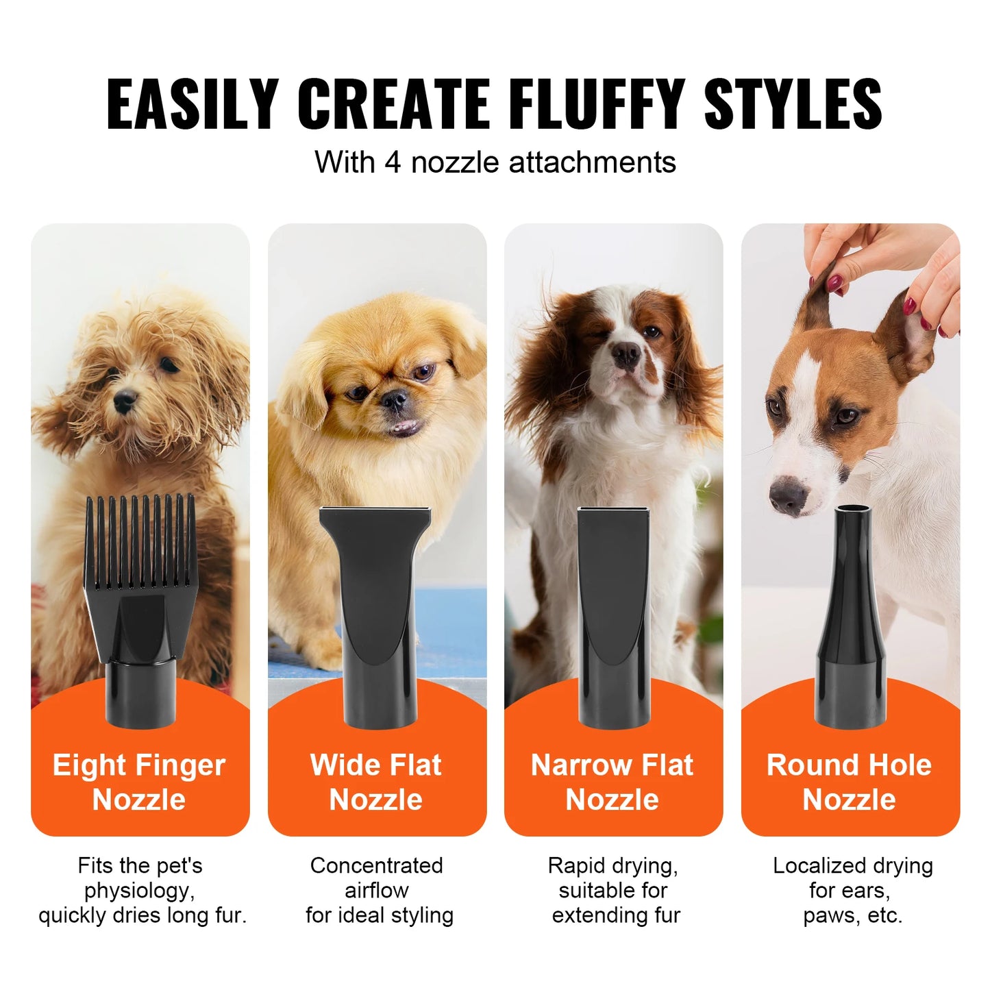 2000W Pet Dryer For Dog Grooming With Adjustable Speed