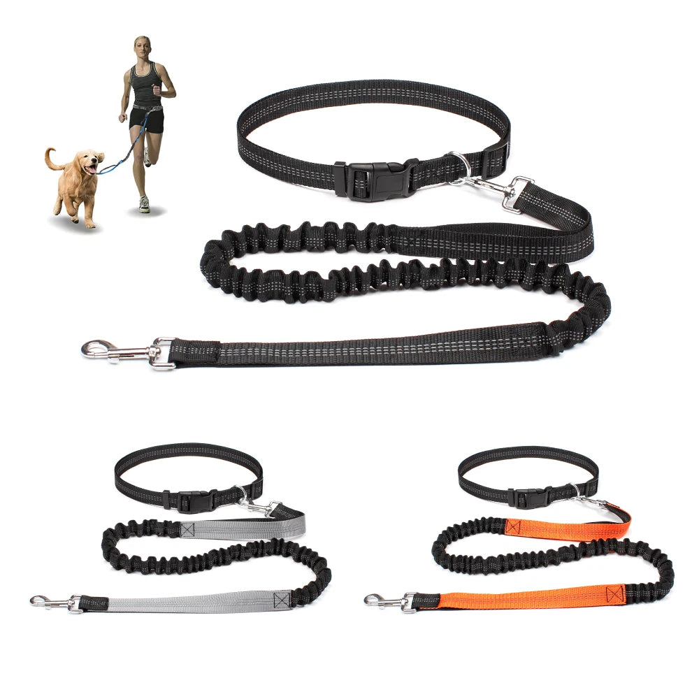 NONECN Hand Free Dog Leash Waist Belt for Walking Jogging