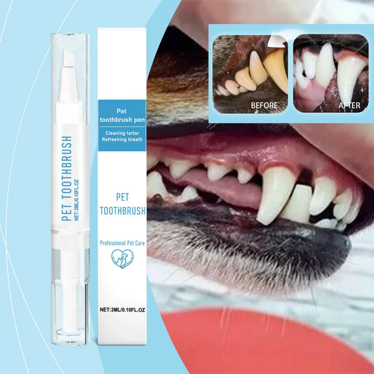 Pet Toothbrush Pen Teeth Cleaning Tool For Dogs And Cats Fresh Breath