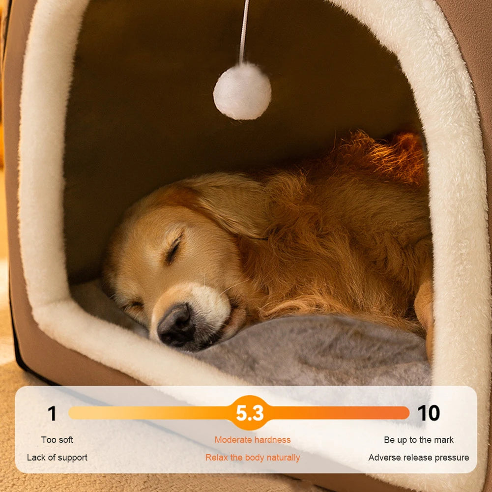 APWIKOGERCN Cat Cave Bed 2 In 1 Indoor Kitten Pets