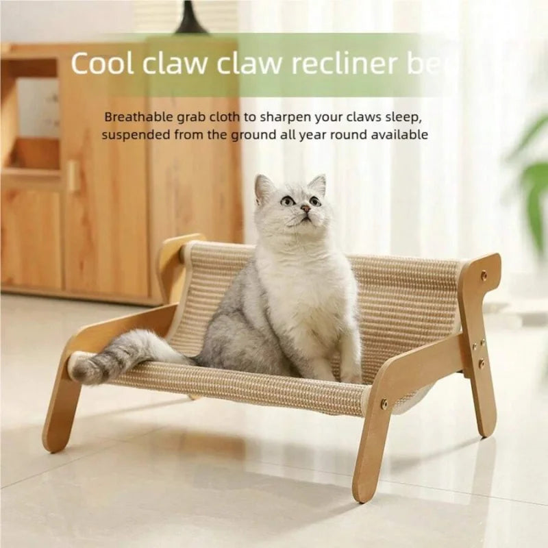 Cat Hammock Sofa 2-In-1 Rest and Scratch Pet Furniture