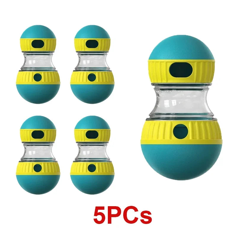 Dog Puzzle Toy Elliptical Track Treat Dispenser Interactive Durable Plastic