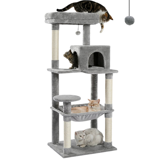 PAWZ Road Indoor Cat Tree 5-Level Tower With Hammock