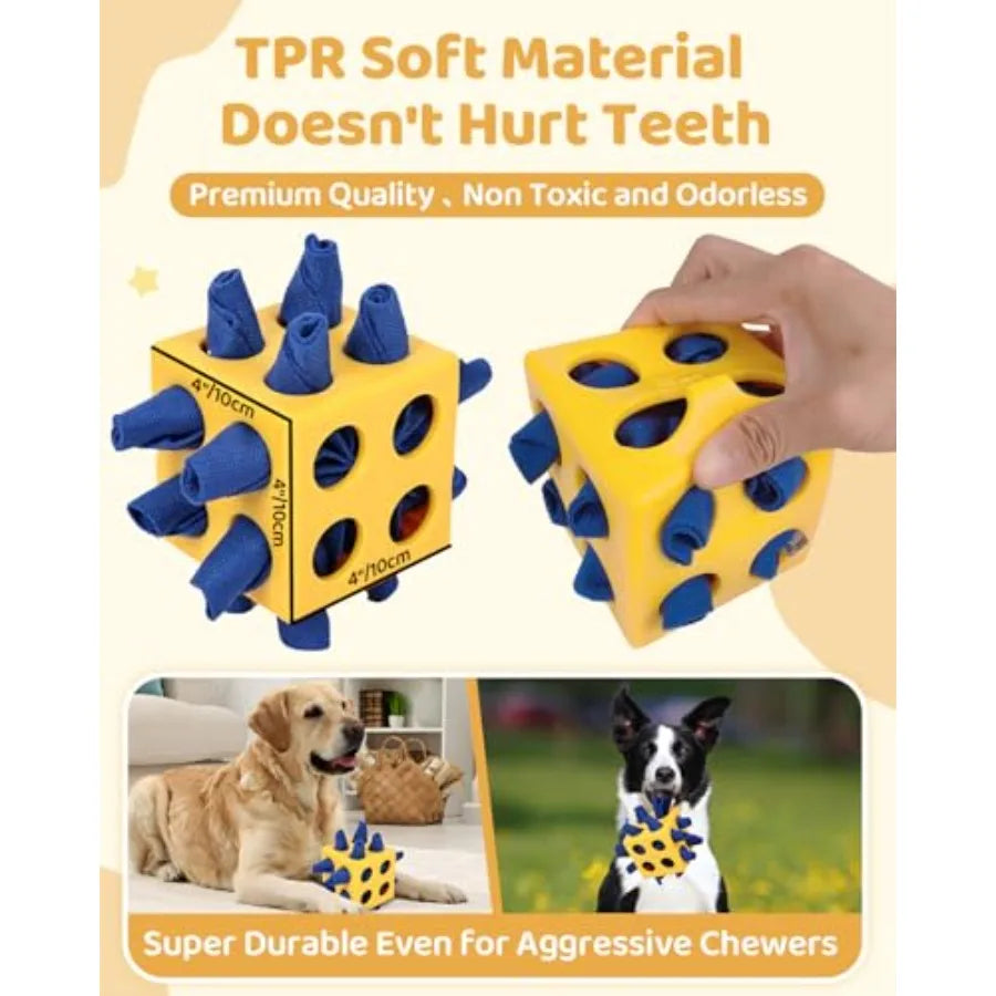 YAO HUI HUANG Interactive Puzzle Dog Toy Snuffle Cube Enrichment