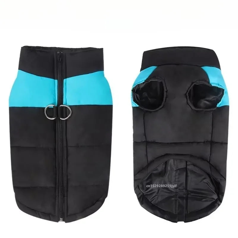 Waterproof Warm Dog Coat Jacket With Padded Zipper