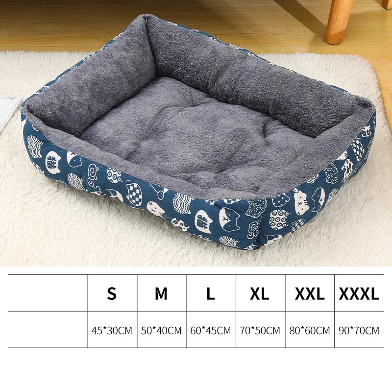 Winter Pet Bed Mat For Dogs Warm Plush Sofa Nest Bedding